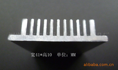 厂家供应41*10电子散热器 深圳型材散热片厂家